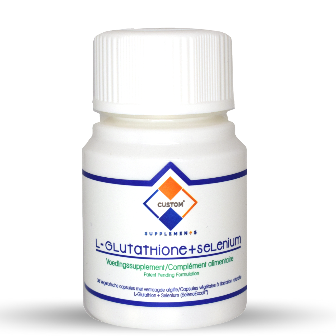 Custom Supplements 500 mg L-Glutathione + 10 mcg Selenium Enteric Cap customsupplements Custom Supplements 500 mg L-Glutathione + 10 mcg Selenium Enteric Cap customsupplements