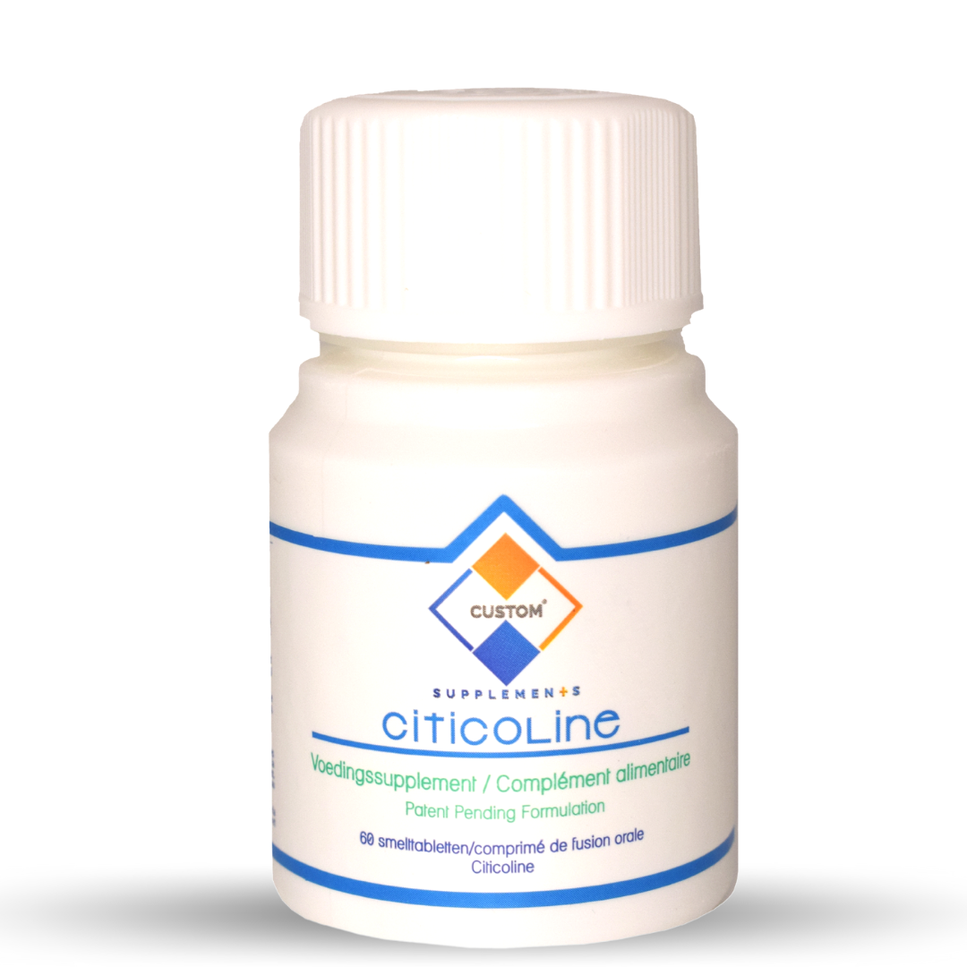 Custom Supplements® 250 mg Citicoline Comprime De Fusion Orale (30 Comprimés)